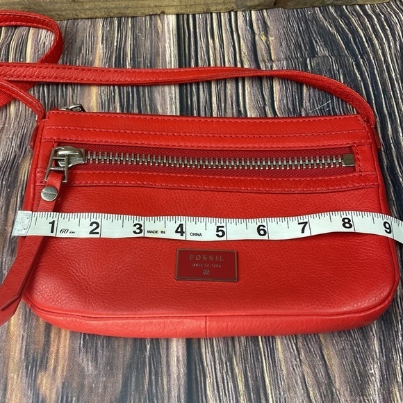 Fossil Red Leather Crossbody - Picture 12 of 13